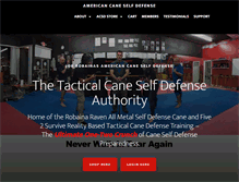 Tablet Screenshot of americancaneselfdefense.com